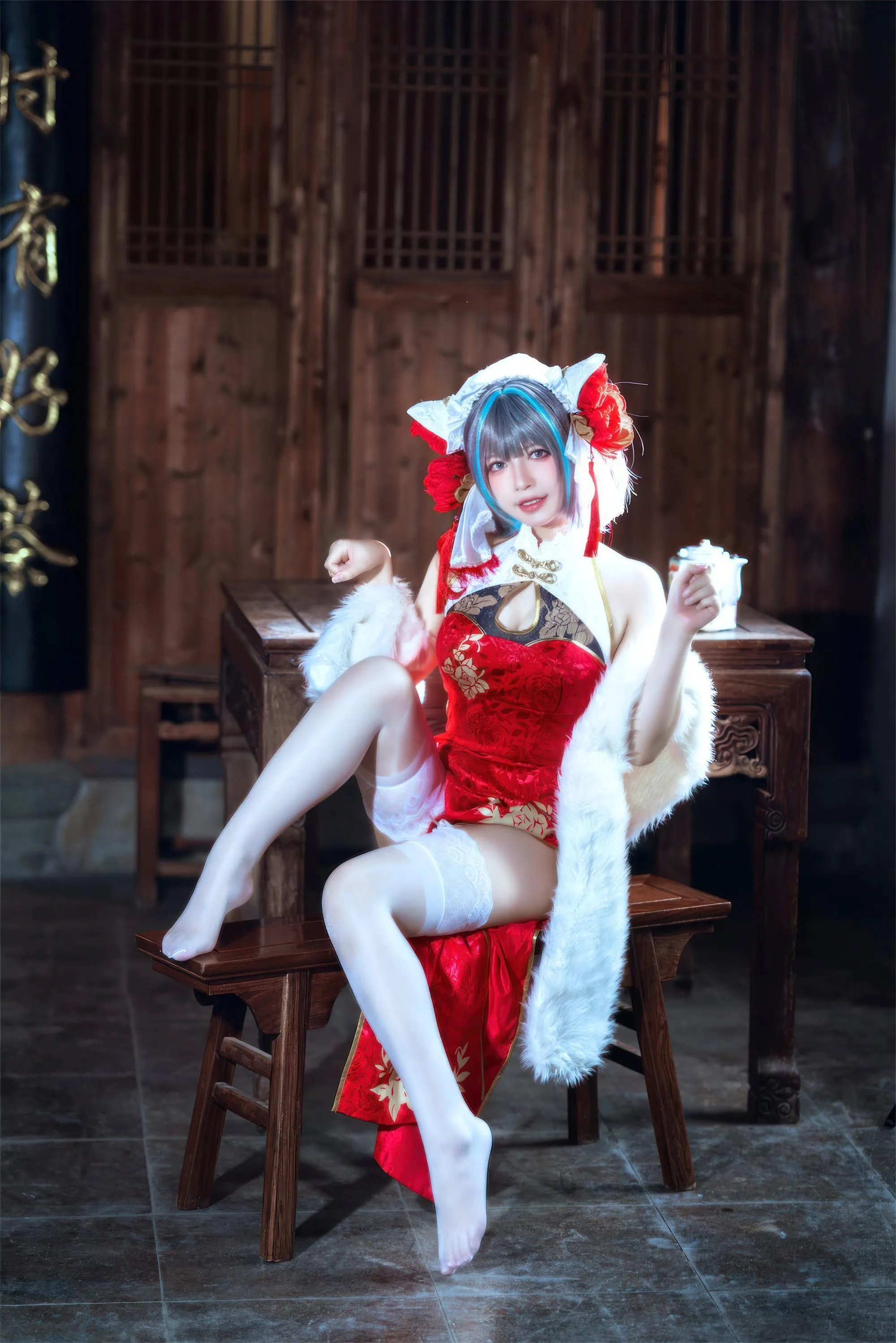 BANBANKO 半半子 – NO.72  柴郡中华娘旗袍 [45P]插图9